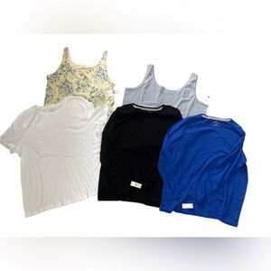 NWT J. Jill & Talbots Pima Cotton Tops 5 Piece LOT Sz 2X Casual Everyday
